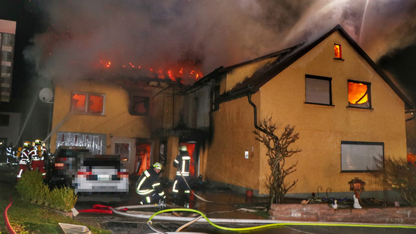 Wohnhausbrand in Heinersdorf